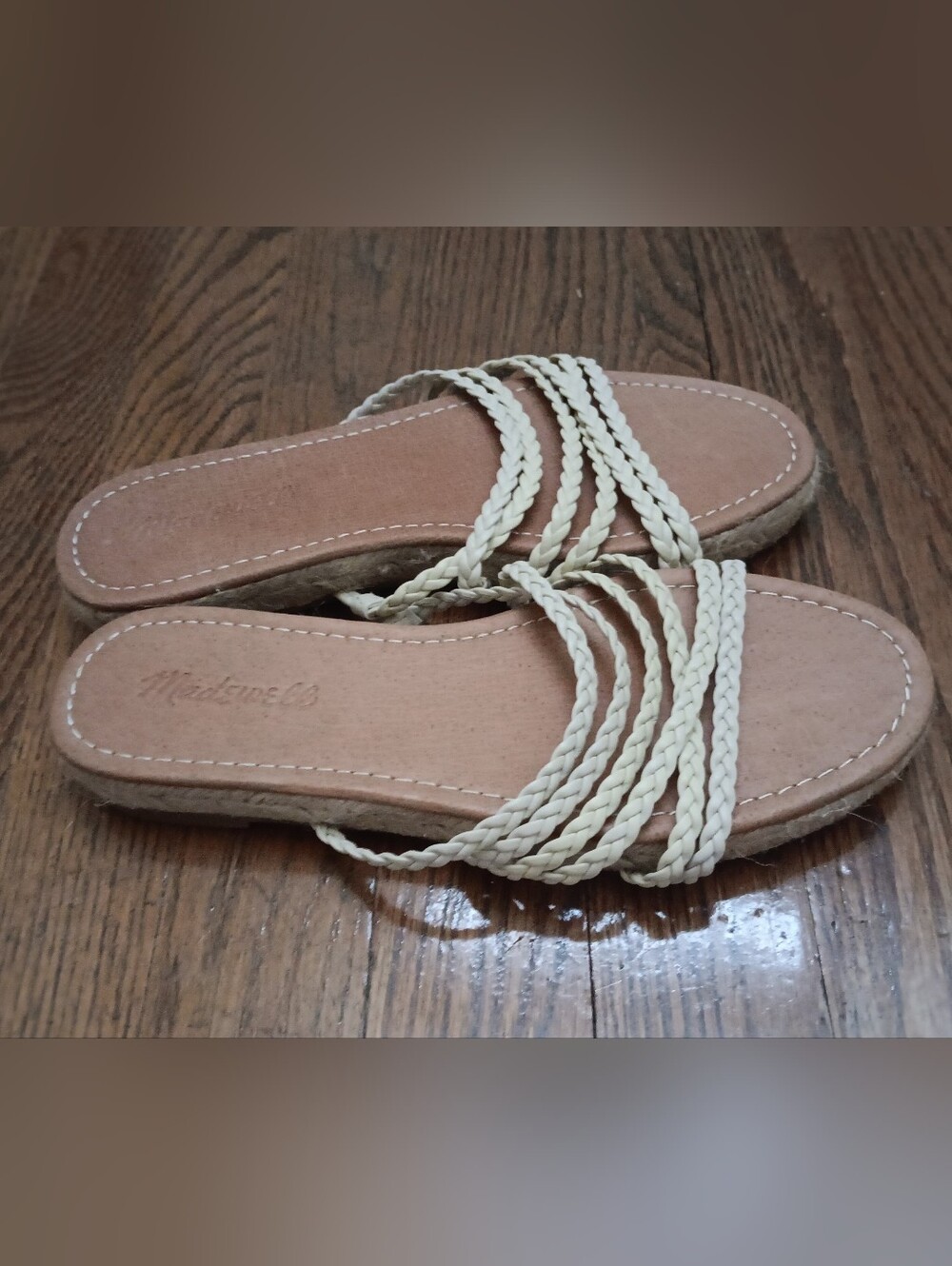 Madewell Braided Strap Espadrille Slide Sandals 6.5